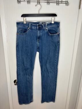 Volcom Men's Solver Modern Straight Jeans Blue ~ Size 33
